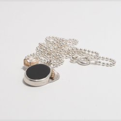 Coco Pearl and Onyx Necklace